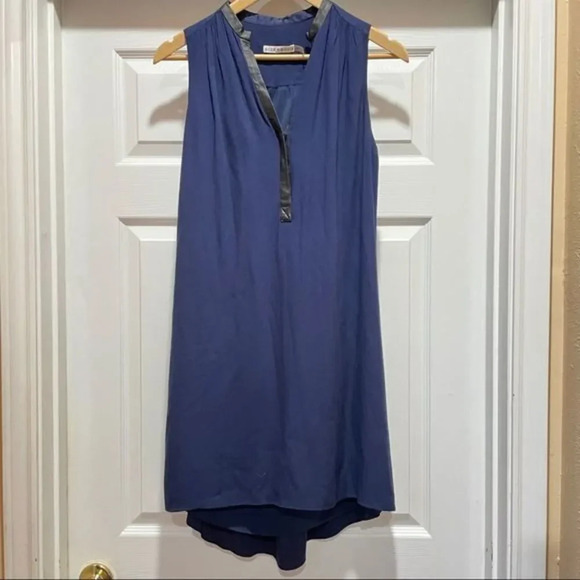 ALICE & OLIVIA Navy Mini Dress Extra Small - Picture 2 of 5